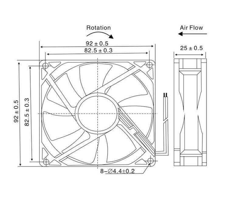 90MM Brushless DC Cooling & Ventilation Fan for RV Fridges - RV Essentials Australia