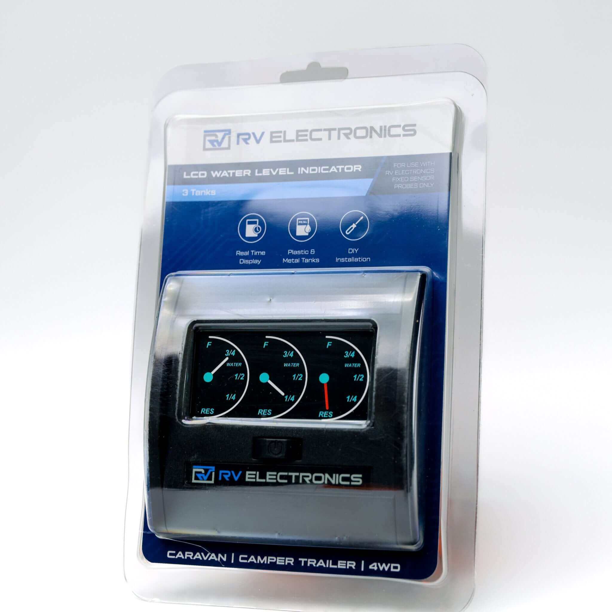 RV Electronics - Triple Tank LCD Water Level Gauge for Caravan - RV Essentials Australia