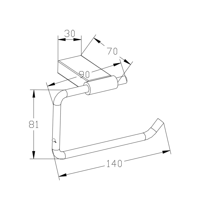Stainless Steel Toilet Roll Holder for Caravans & Bathrooms