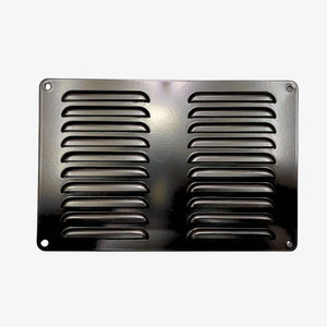 Black Gloss Finish Caravan RV Ventilation Louvre Grill (223mm x 148mm) - RV Essentials Australia