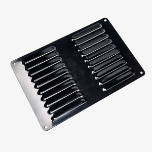 Black Gloss Finish Caravan RV Ventilation Louvre Grill (223mm x 148mm) - RV Essentials Australia