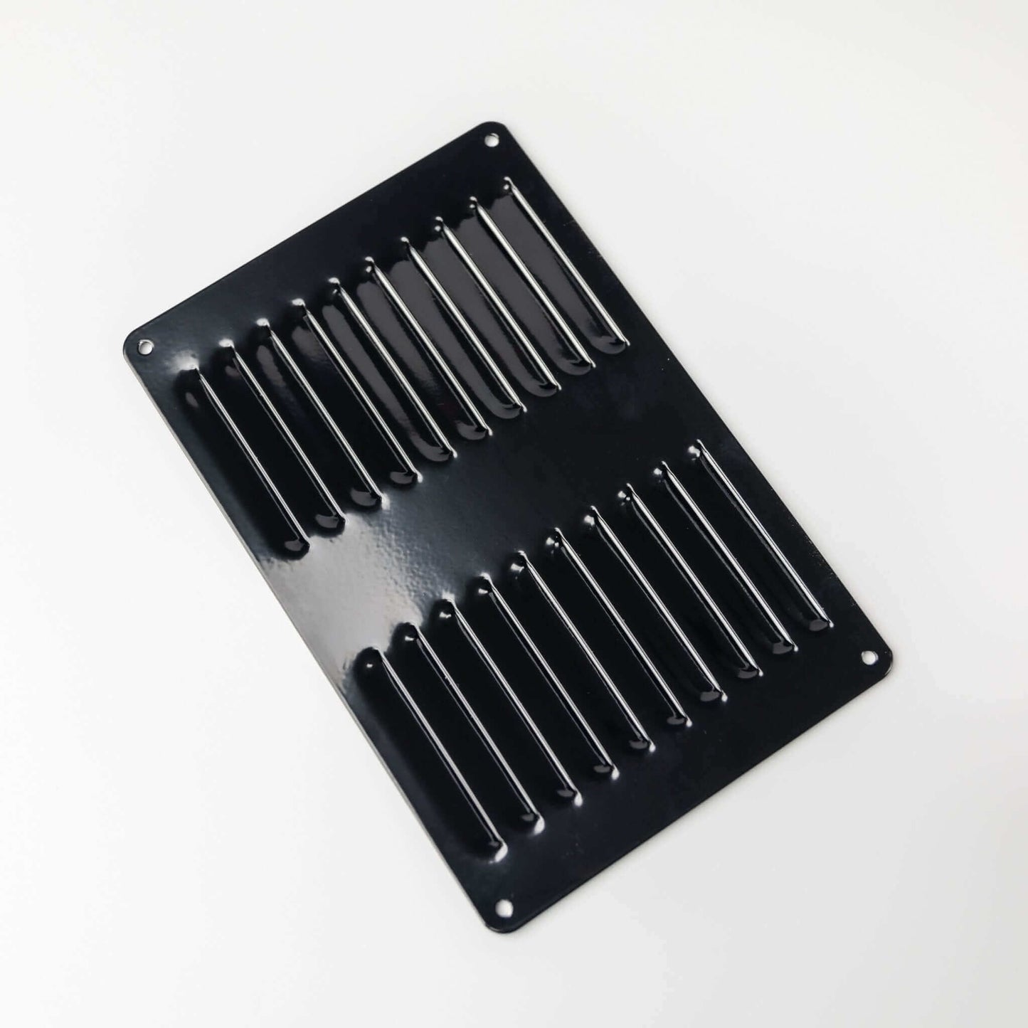 Black Gloss Finish Caravan RV Ventilation Louvre Grill (223mm x 148mm) - RV Essentials Australia