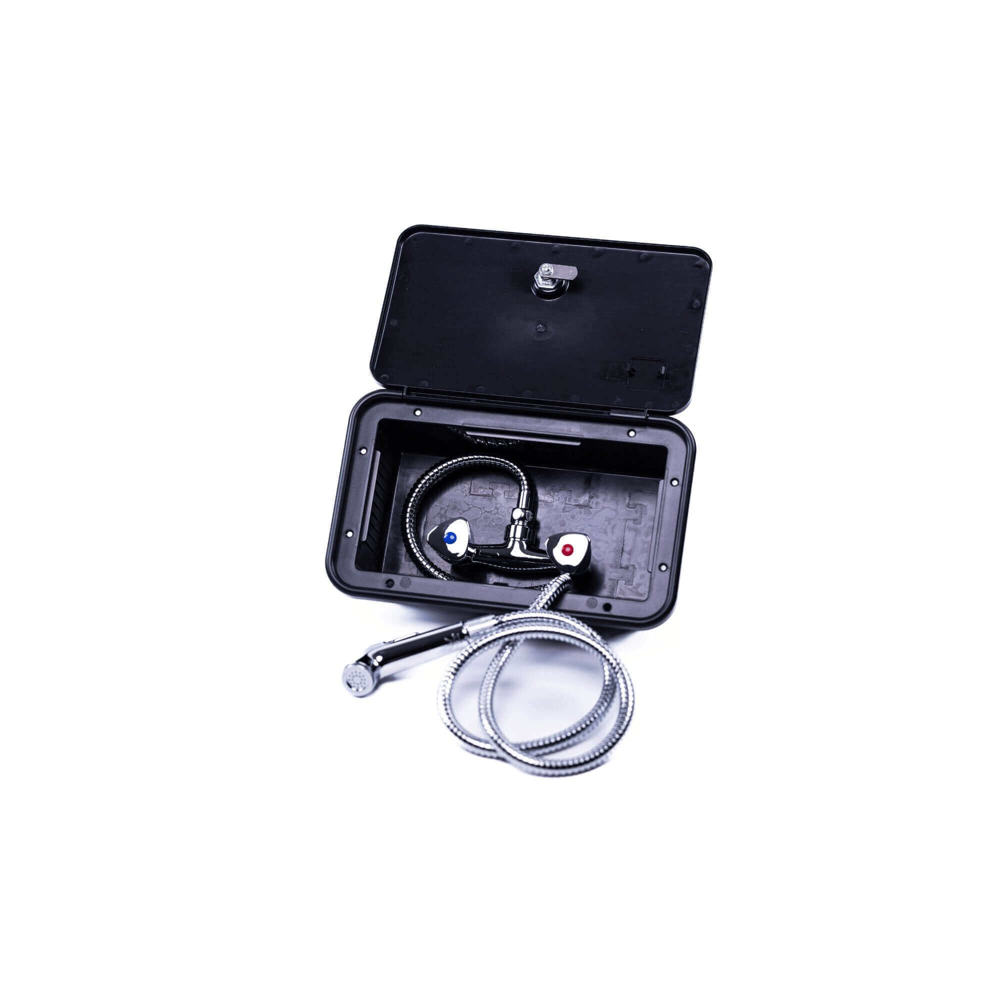 Caravan External Shower Unit - Hot & Cold Mixer Taps - RV Essentials Australia