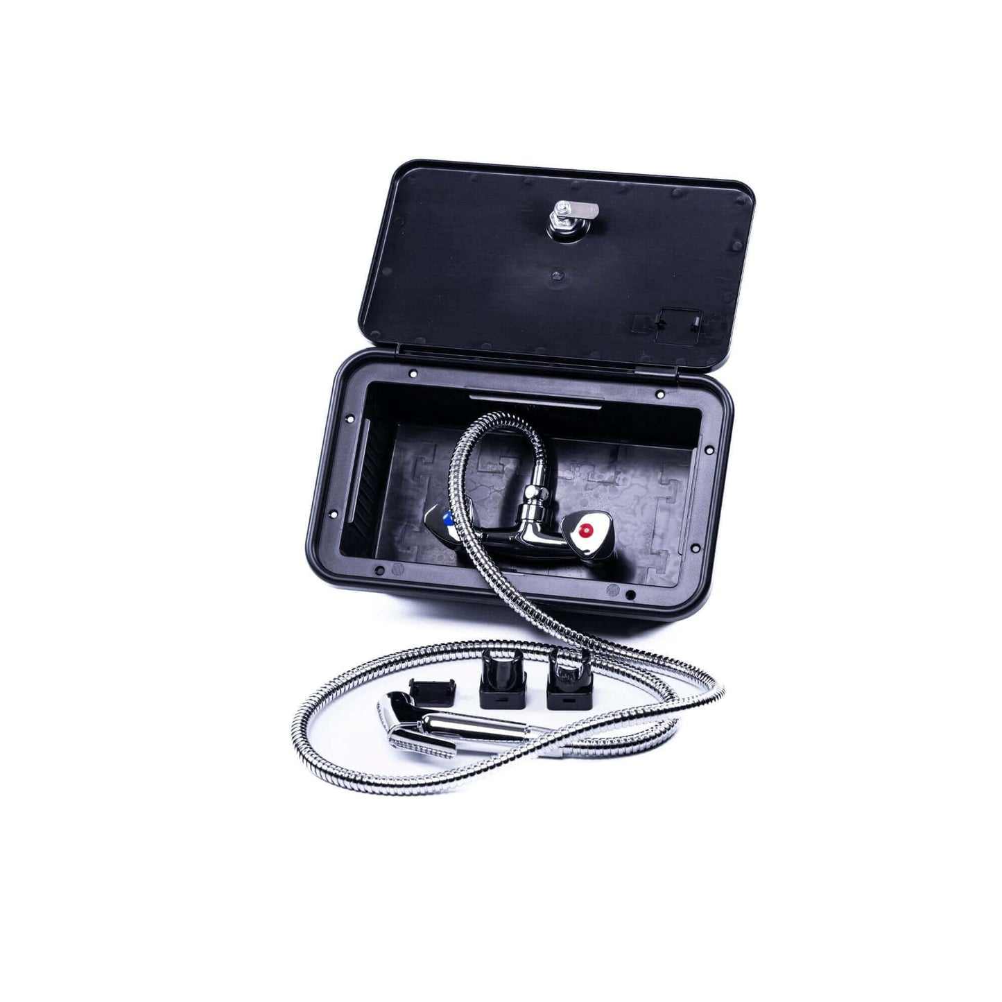 Caravan External Shower Unit - Hot & Cold Mixer Taps - RV Essentials Australia