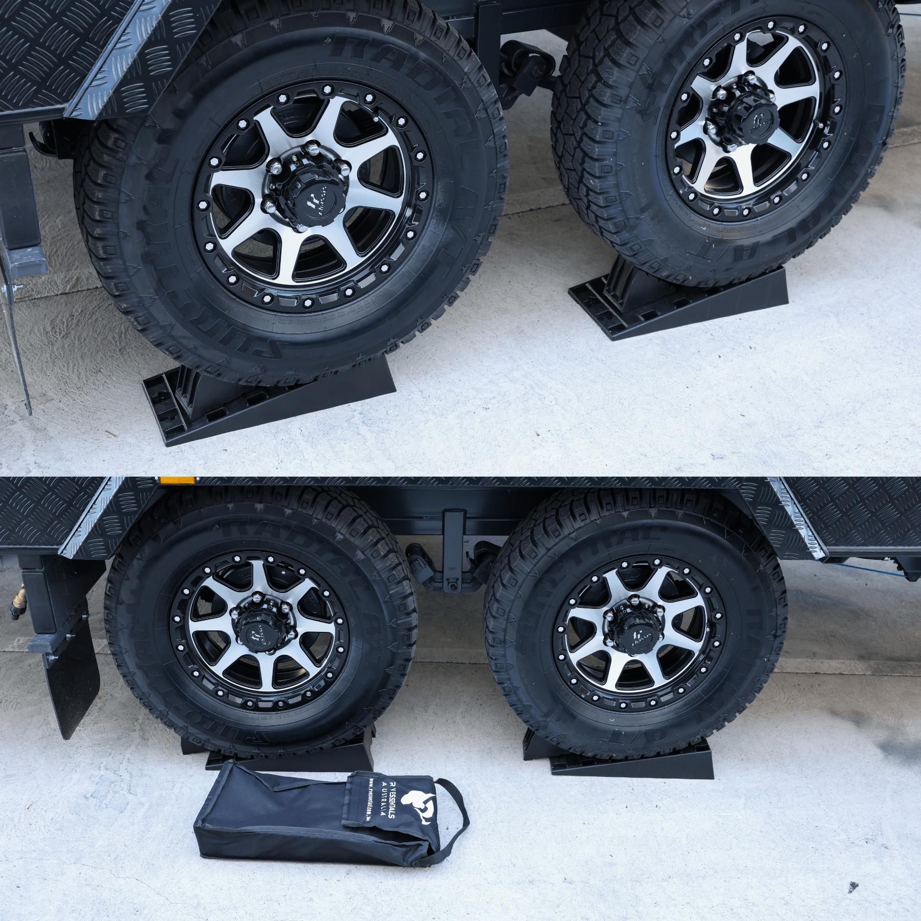 caravan levelling ramps